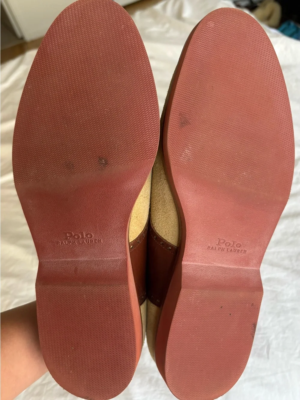 Polo Ralph Lauren Rhett Suede Leather Saddle Shoes Men's Size 10
